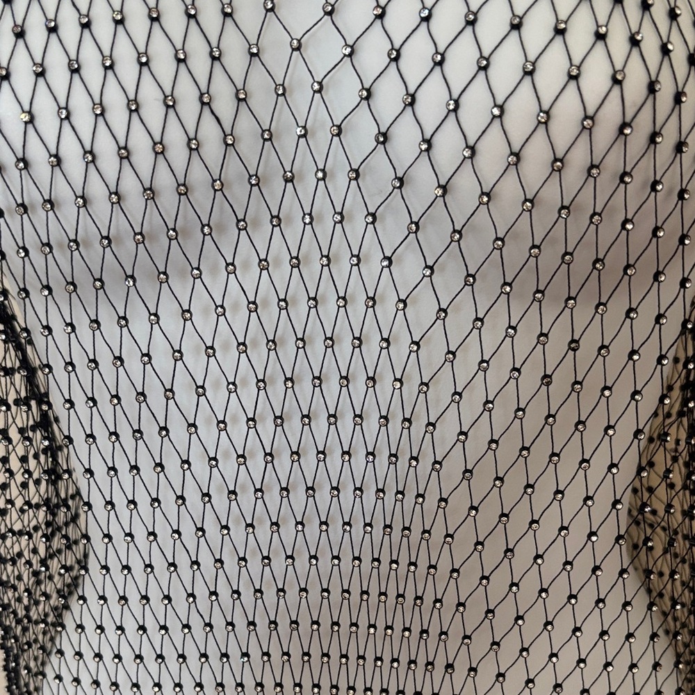 Lulu's Black Mesh Maxi Dress - Picture 3 of 5